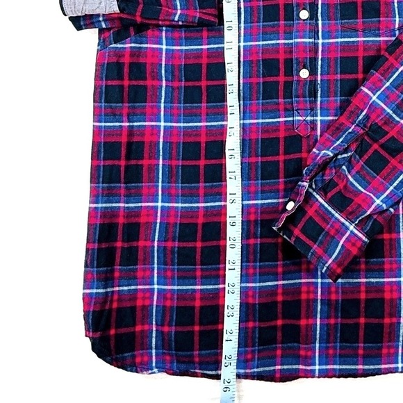 Tommy Hilfiger, Women's Flannel Plaid Shirt, Long Sleeve, Sz M - Picture 4 of 7